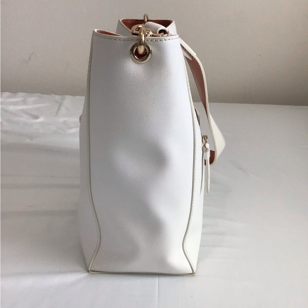 DOONEY & BOURKE White Leather Ashby Shoulder Bag - Picture 6 of 14